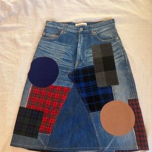 NWT Junya Watanabe x Comme de Garçon Patchwork Denim Skirt